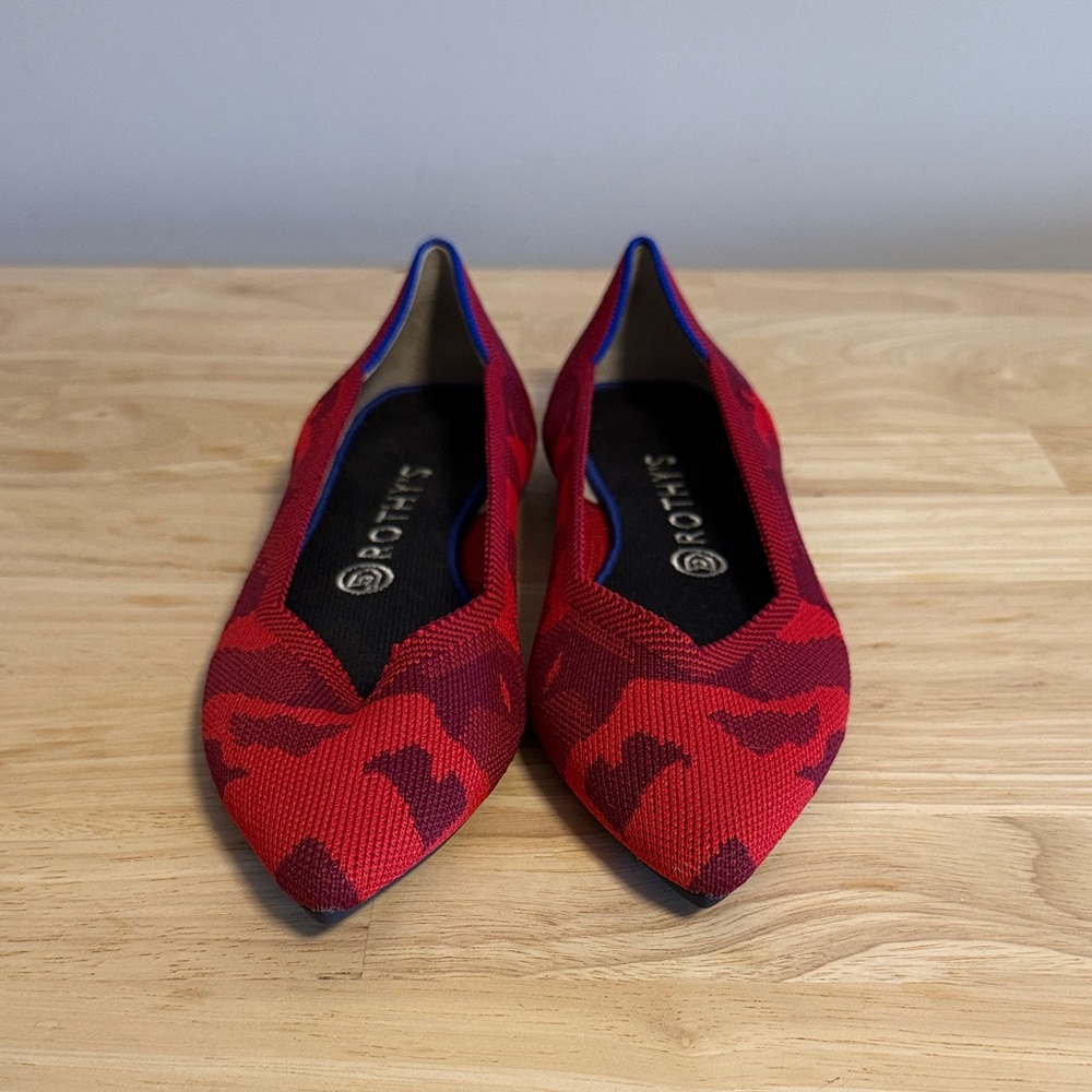 Rothy's Red and Purple Women's Flats - Picture 2 of 8